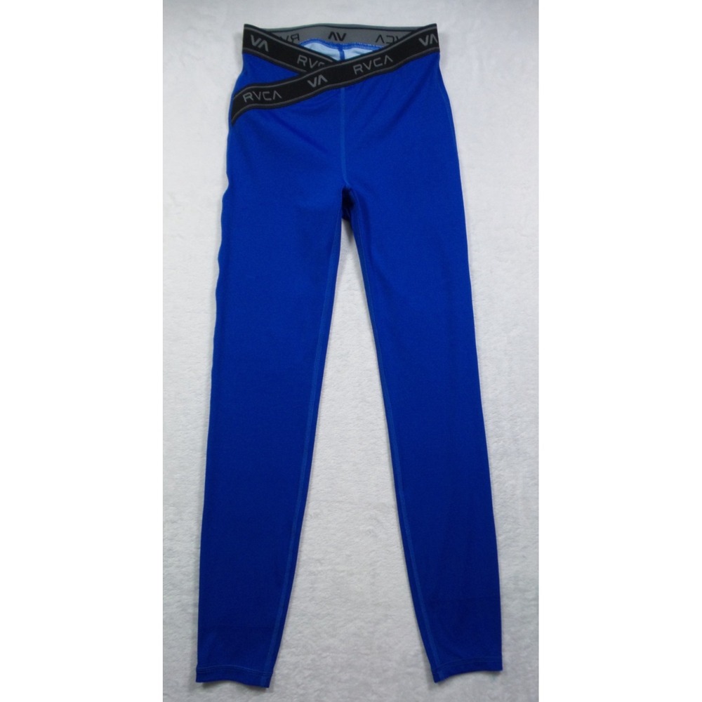 RVCA Leggings Womens Size Small 8 Blue Base Lap Stretch Comfort Sports NWT